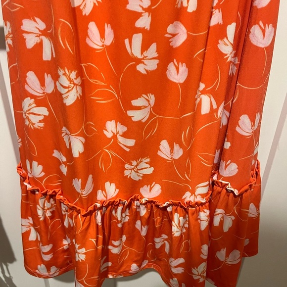 Orange Floral Maxi Dress - Picture 3 of 6